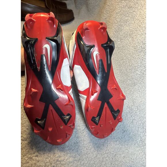 Men’s Nike Alpha Menace Elite 3 Pro M 10 Football Cleats White Red CT6649-103 - Picture 11 of 15